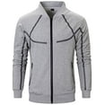 thumbnail image 2 of Men's Casual Tracksuit Set Long Sleeve Full-Zip Running Jogging Athletic Sweat Suits, 2 of 7