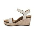 thumbnail image 3 of Aetrex Women's Sydney Quarter Ankle Strap Espadrille Wedge Sandals for Women, 3 of 6