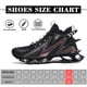 thumbnail image 4 of Zapatos para correr negros para hombre, tenis deportivos antideslizantes, zapatillas tipo cuchilla para caminar, Hip Hop, 4 of 6