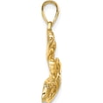 thumbnail image 2 of 14K Yellow Gold 2-D Polished /Textured Lion Fish Charm (17.1 X 28.35) Made In United States k7867, 2 of 5