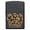 Black Matte Monkeys, variant on Zippo Wolf Skull Feather Design Iron Stone Pocket Lighter