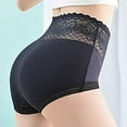 thumbnail image 3 of Seamless Lace Panties for Women High Elastic Comfort Belly Lift Briefs Soft Fabric Underwear Daily Wear, 3 of 4
