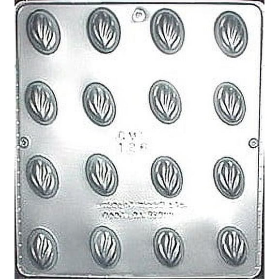 126 Oval Leaf Chocolate Candy Mold