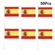 thumbnail image 3 of FELTECHELECTR 50 banderas pequeñas de España para sujetar con palo, banderas internacionales de países del mundo, decoración para fiestas., 3 of 5