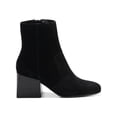thumbnail image 3 of AQUA COLLEGE Womens Black Waterproof Tora Round Toe Block Heel Zip-Up Heeled Boots 9.5 M, 3 of 4