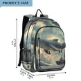 thumbnail image 2 of FORMRS Unisex School Backpack 17" Student Travel Bag with Laptop Compartment, Beige Floating Whale, 2 of 7