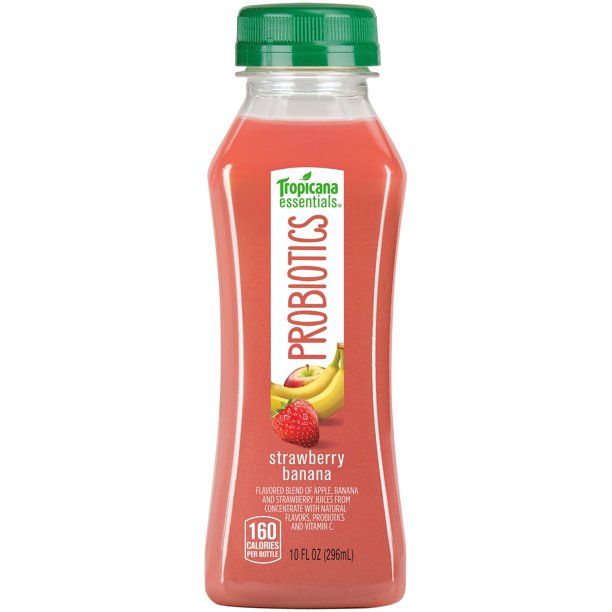 Tropicana Essentials Probiotics Strawberry Banana Juice, 10 Fl. Oz