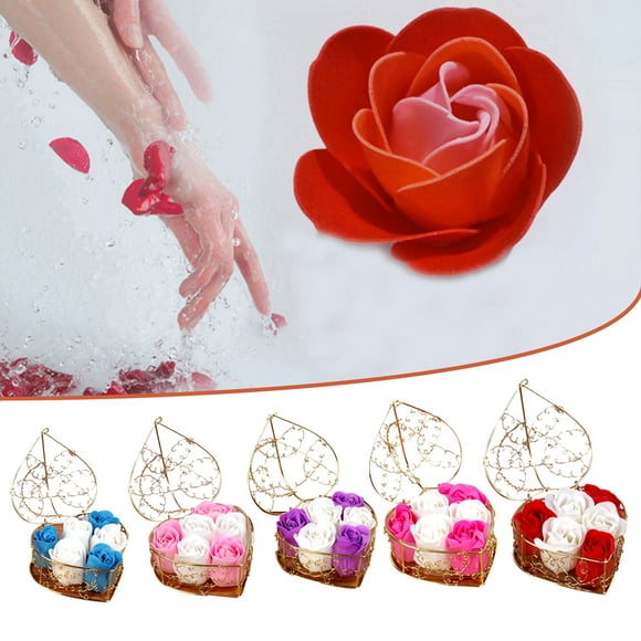 Viflosae Savings 6 Rose Soap Flower Gift Box Valentine's Day Gift Birthday Gift Simulation Soap Clearance Items