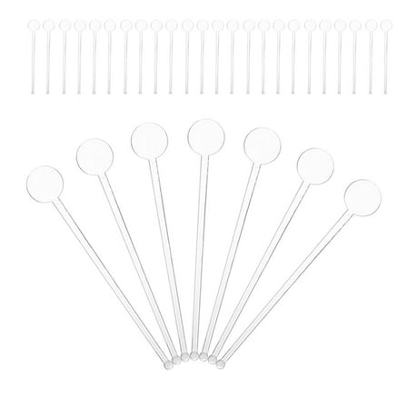Supvox Versatile Plastic Drink Stirrers for Coffee Juice Cocktails 40Pcs