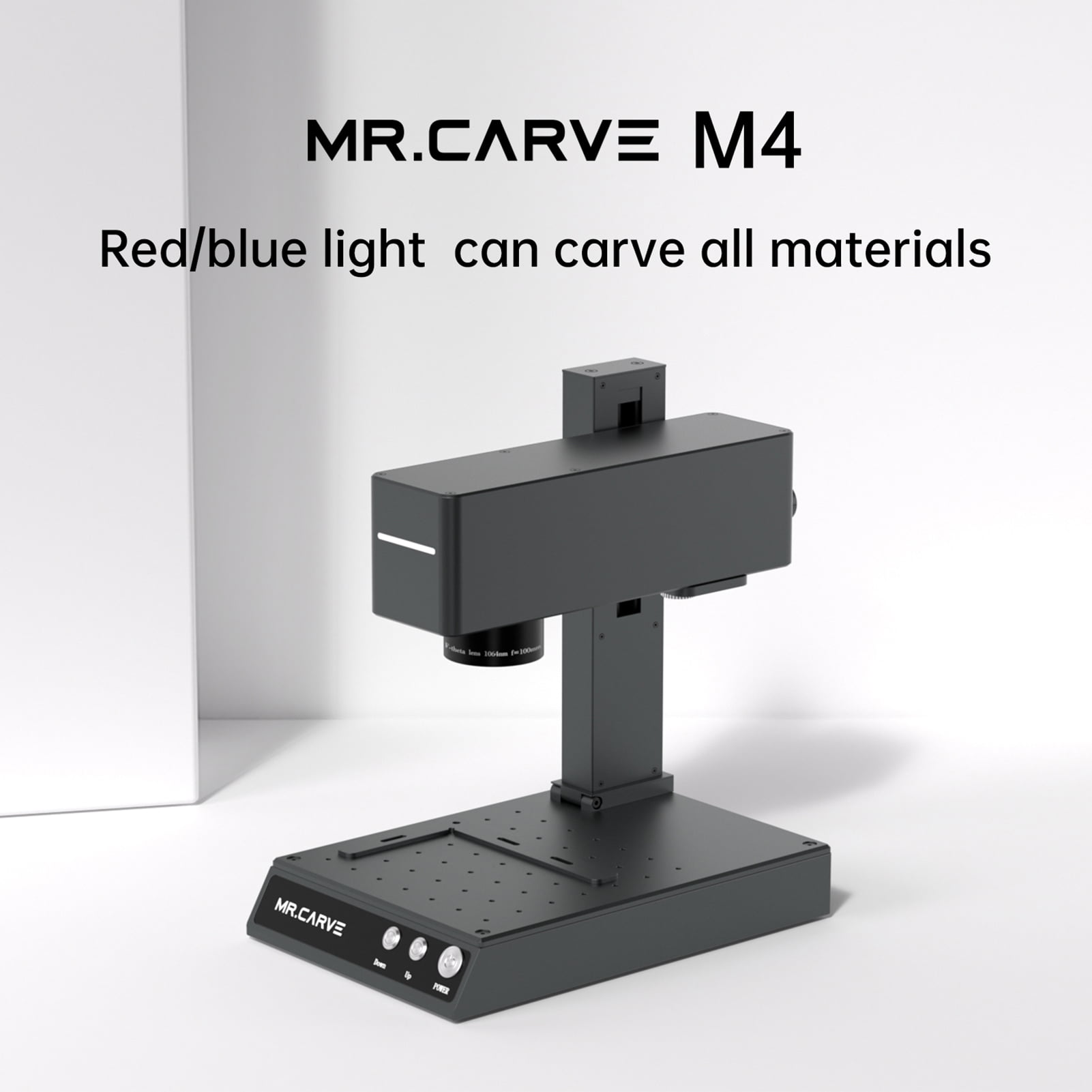 Walmeck MR.CARVE M4 Marking Machine Engraver Infrared Module and 5W Blue  Module 70x70mm Carving Area with Rotary Roller & Ring Fixture High Speed  for Large Object Luggage Engraving All-Metals Je 