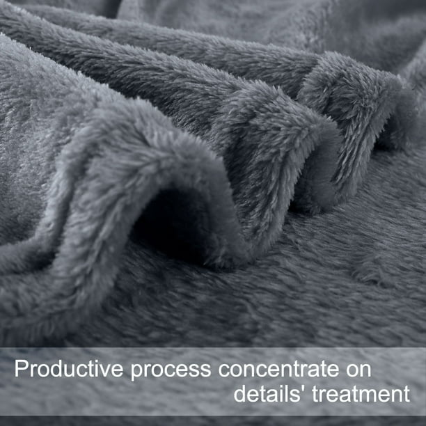 Unique Bargains Home Bedroom Soft Microplush Fleece Throw Blanket