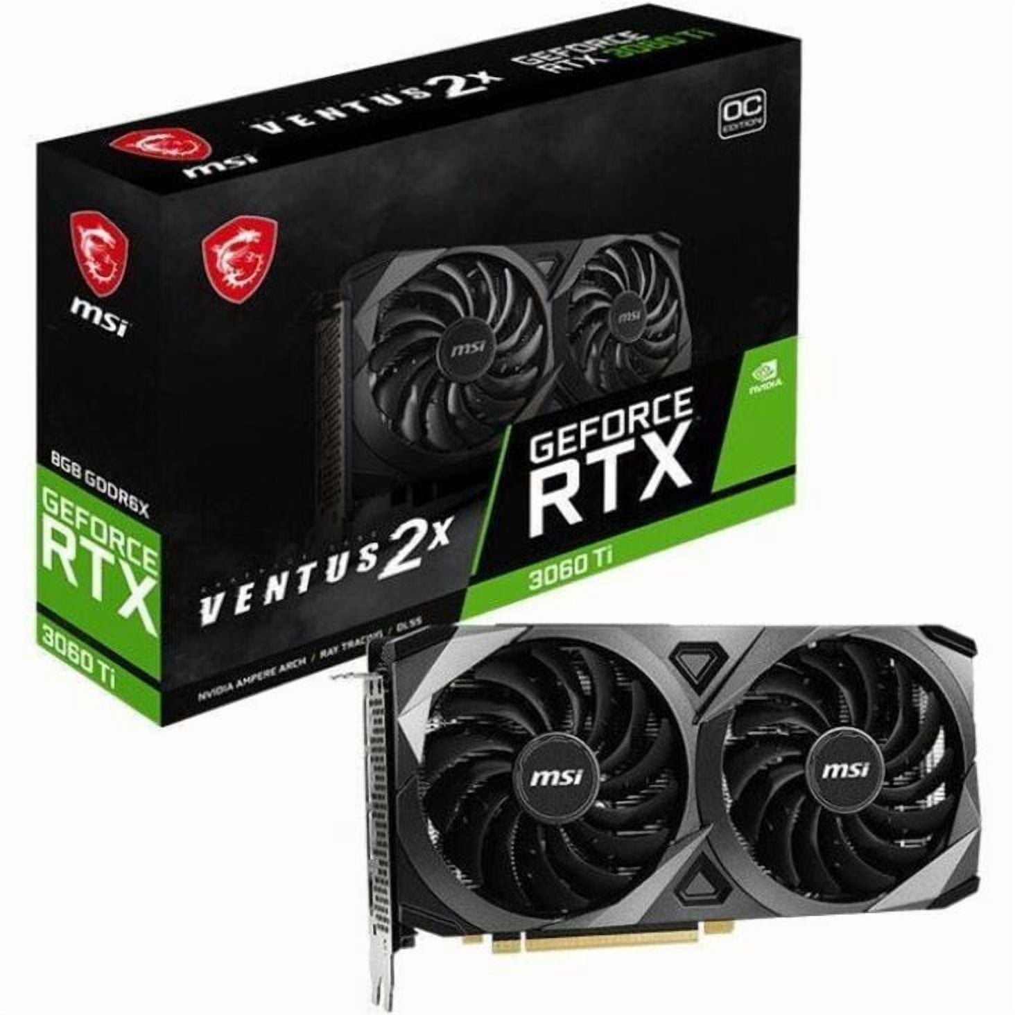 MSI Ventus GeForce RTX 4060 Ti Gaming Graphics GPU, 16GB GDDR6