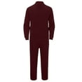 thumbnail image 7 of JHHLSF Men's Tracksuit 2 Piece Sweatshirt and Sweatpants Solid Color Zipper Pullover Joggers Sport Pant Set Sweat Winter Suit with Pockets Wine-b,M, 7 of 7