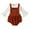 Brown, variant on Younger Tree Newborn Baby Girl Clothes Bell Sleeve Romper and Corduroy Overalls Shorts Infant Girl Fall Outfits for 3-6 Months