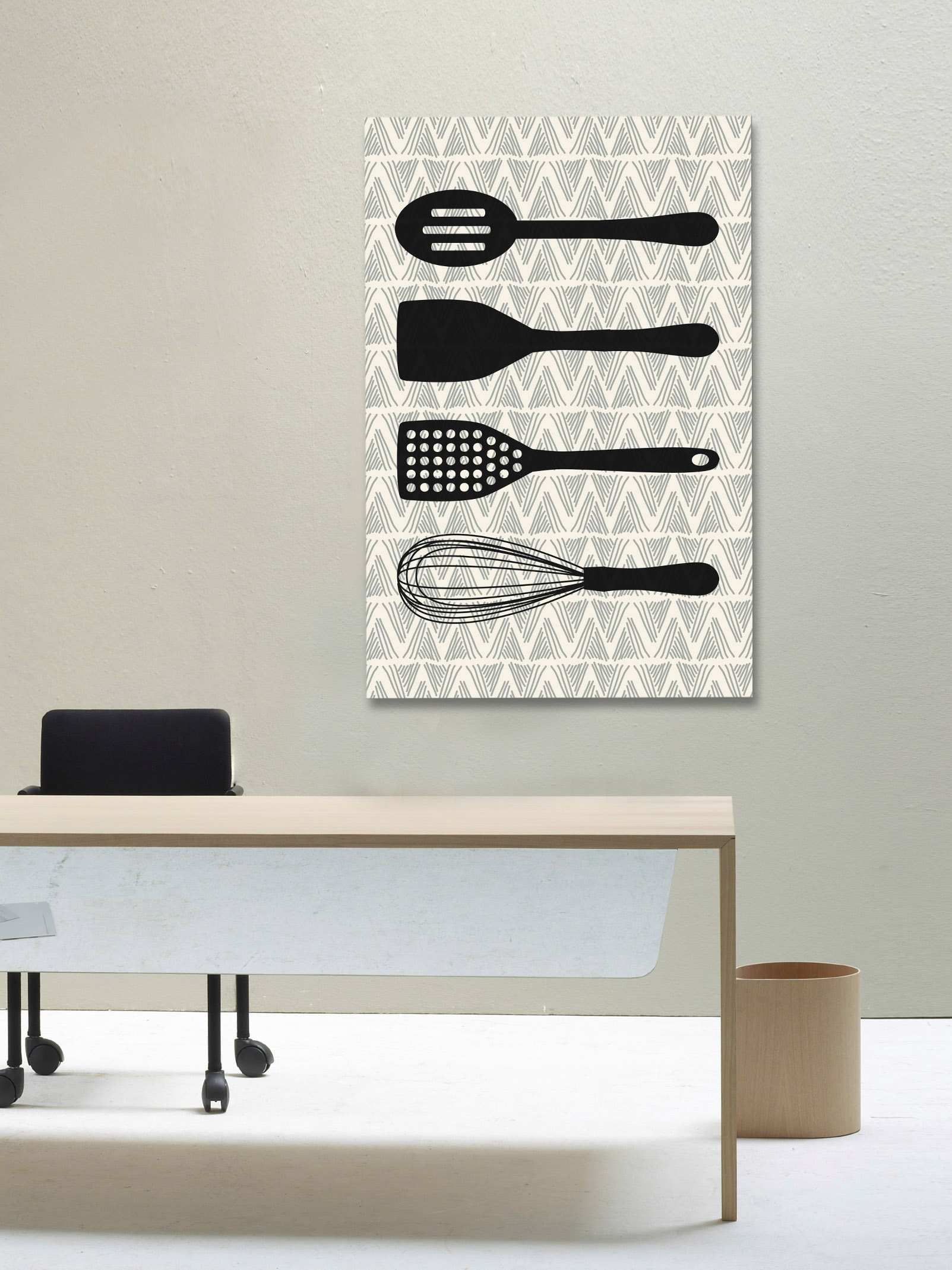 "Utensils" Painting Print on Wrapped Canvas