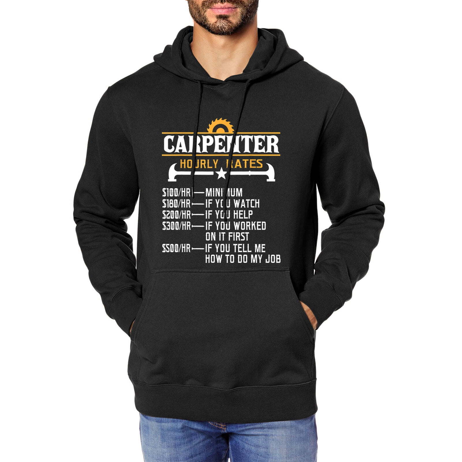 funny carpenter hoodies