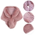 thumbnail image 2 of FNNMNNR Women Faux Fur Scarf Long Shawl Elegant Bridal Wedding Stole Wrap Shrug Scarf Tops, 2 of 5