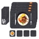 thumbnail image 4 of Juego De Manteles Individuales De Fieltro De 8 Piezas Con Posavasos Y Bolsas Para Utensilios, Tapete De Mesa Resistente Al Calor Para Proteger La Mesa De Comedor, Tapetes, 4 of 8