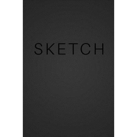 Ark Notebooks Sketch - Art Sketch Book (Blank Notebook) Black Cover with Black Text: (6x9) Blank Paper Sketchbook, 100 Pages, Durable Matte Cover (Paperback) ()