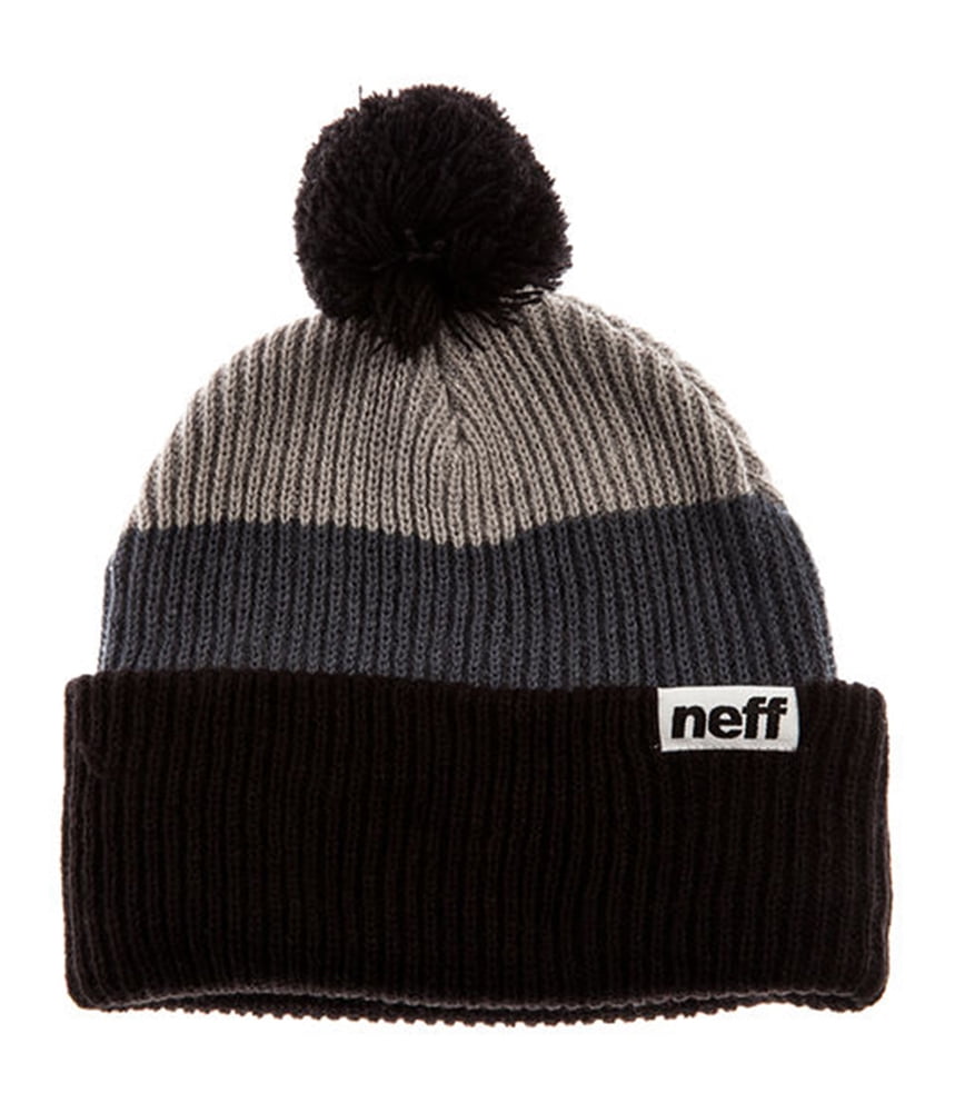 NEFF Snappy Knit Fold Beanies with Pom for Men