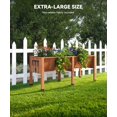 72x26x30in Raised Garden Bed with LegsWooden Elevated Raised Garden