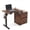 Brown, variant on NORTHSKY Small Electric Standing Desk with Drawers, 32 x 18 Inches Sit Stand Desk with Storage, Height Adjustable Small Computer Desk, 3 Memory Preset, 1 Hook, Cable Management, White