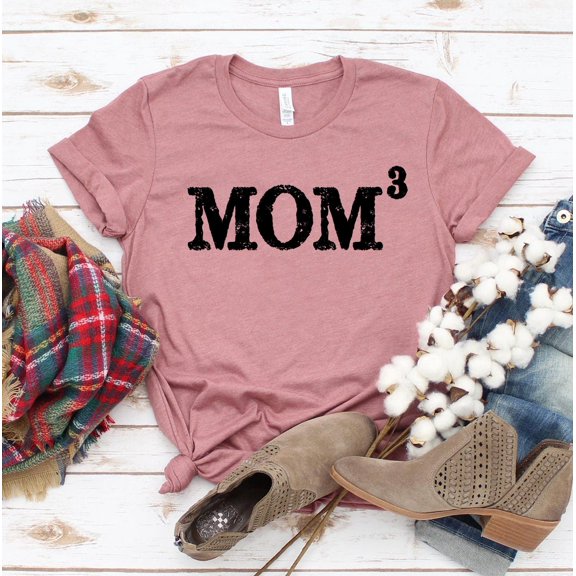 Mom Cube T-shirt Mom Life Tshirt Maternity Shirt Preggers Gift Women's Motherhood Top Mommy Shirts Pregnancy Tee