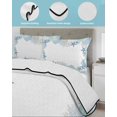 thumbnail image 4 of Quilts Twin Size Bedding Set, Coastal Nautical Lightweight Quilted Comforter, Ocean Beach Coral Conch Seashells Soft Reversible Bedspread Coverlet with Pillow Covers for All Season, 68" x 86", 4 of 7