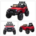 thumbnail image 2 of TOBBI 12V Electric Battery-Powered Open Top SUV Ride On Toy Vehicle, Red, 2 of 6