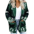 thumbnail image 2 of Bxsruta Cardigan for Women, Women's Ethnic Print V-Neck Long Sleeved Hooded Casual Thin Outwear, 2 of 6