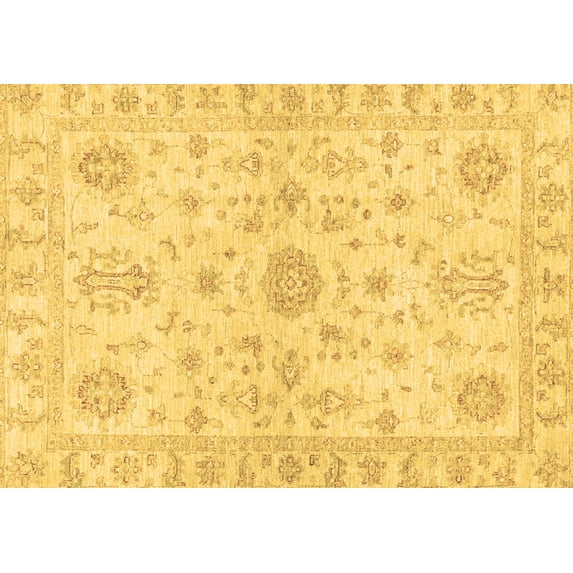 Ahgly Company Indoor Rectangle Oriental Brown Traditional Area Rugs, 2' x 5'
