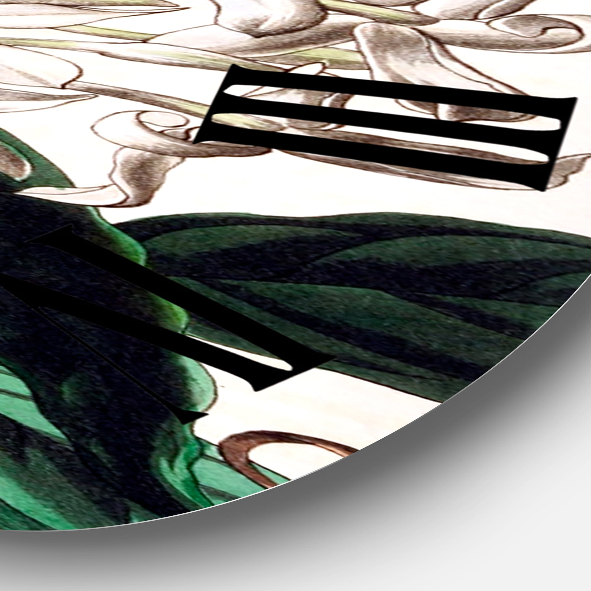 Designart 1 in Quartz Traditional Wall Clock