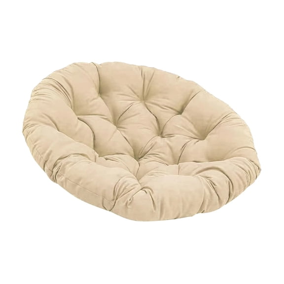 50x50cm Khaki Round Seat Cushion Outdoor Patio Chair Cushions Soft Patio Furniture Cushions Ergonomic Cushion Relieve Fatigue Picnic Stool