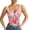 Pink, variant on WHIPPY Lace up Corset Top for Women Lace Floral Bustier Corset