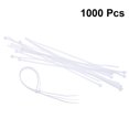 thumbnail image 4 of White 1000pcs 3x200 Self-locking Plastic Fixing Ring Nylon Wire Cable Zip Ties Fasten Loop, 4 of 6