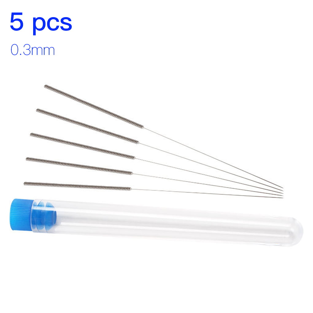 3D Printer 0.3 mm stainless steel nozzle cleaning needle tool