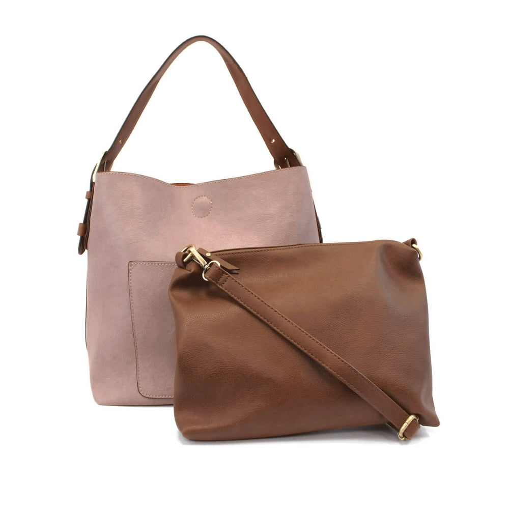 Joy Susan Joy Susan Women's Classic Hobo 2in1 Handbag, Mauve/Coffee