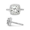 thumbnail image 3 of Gem & Harmony Synthetic Cubic Zirconia (CZ) (CZ) Ring in Sterling Silver for Women, 3 of 5