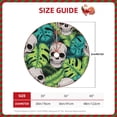 thumbnail image 2 of Defioc Skull and Palm Leaves for Christmas Tree Skirt Snowman Xmas Tree Skirt Farmhouse Christmas Decorations Tree Mat for Holiday Party Decor-36", 2 of 6