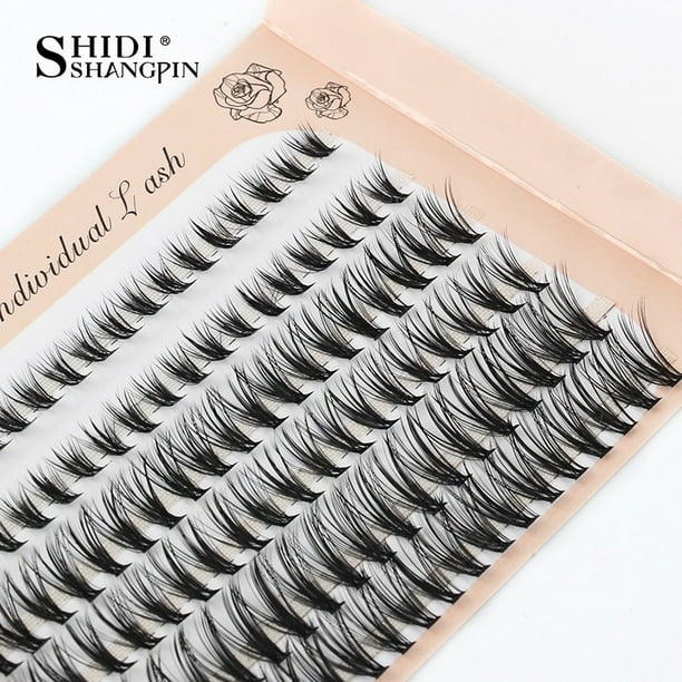 6 filas 120 paquetes extensión de pestañas pestañas de visón de imitación naturales individuales 20/30D pestañas de racimo maquillaje cilios pestañas postizas Tan Jianjun unisex