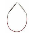 thumbnail image 2 of ChiaoGoo 12 Inch Regular Red Stainless Steel Circular Knitting Needles (Tip Sizes US- to US-8), 2 of 2