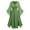 Green, variant on Medieval Bell Sleeve Dress for Women, Renaissance Fairy Cosplay Costume, Gothic Witch Vintage Maxi Gown