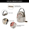 thumbnail image 4 of FORMRS Crossbody Bag for Women Quilted Travel Shoulder Cell Phone Purse with Chain Strap Handbag, Red Flower, 4 of 7