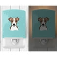 thumbnail image 2 of Caroline's Treasures BB1198CNL Checkerboard Blue Jack Russell Terrier Ceramic Night Light, 6x4x3", multicolor, 2 of 2