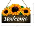 thumbnail image 7 of WaaHome Welcome Sign for Front Door,8"x 12" Sunflower Welcome Sign,Rustic Summer Welcome Door Hanger,Welcome Sign for Front Porch Bedroom Living Room Indoor Outdoor Kitchen Home Decor, 7 of 7