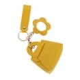 thumbnail image 6 of Unique Bargains 1 Pc Handbag Charms Keychains Flower Mirror Bag Accessories Yellow, 6 of 6