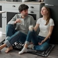 thumbnail image 2 of 2Pcs Black Kitchen Rugs and Mats Nonslip Washable Kitchen Mats Set for Restaurant Bathroom Kitchen Floor Decor 17”x30”+17”x47”, 2 of 6
