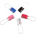 thumbnail image 3 of Padlock Suitcase Lock Mini Luggage Locks Suitcase Luggage Locks Approved Locks Cable Lock Password Lock Luggage + Lock Set, 3 of 5