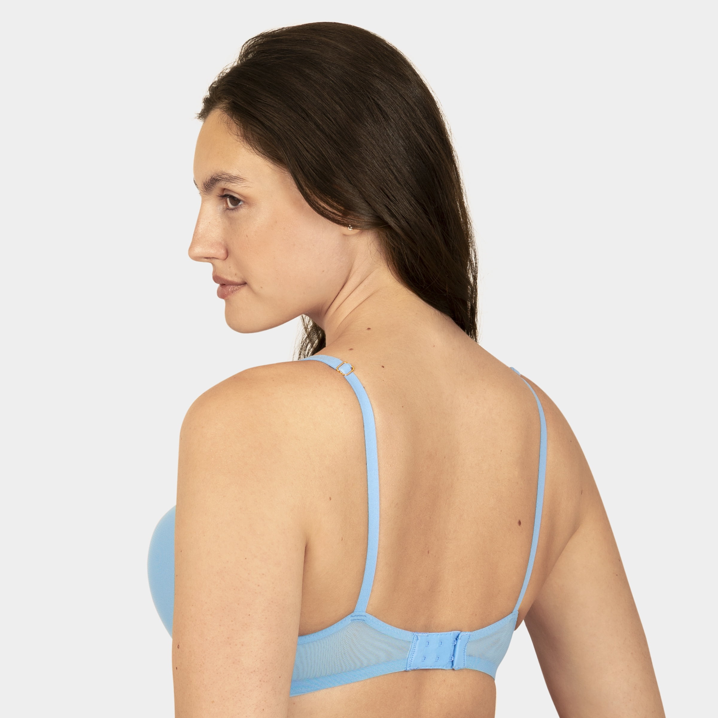 Smart & Sexy Women's 2-Pack Underwire Push-Up Bra in Azure Blue & Black Hue