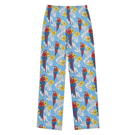 Macaw Tropical Leave Pajama Pants Soft and Lightweight Elastic Waistband Pajama Pants